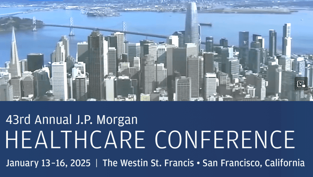 the header graphic for the 2025 JPMorgan Healthcare Conference