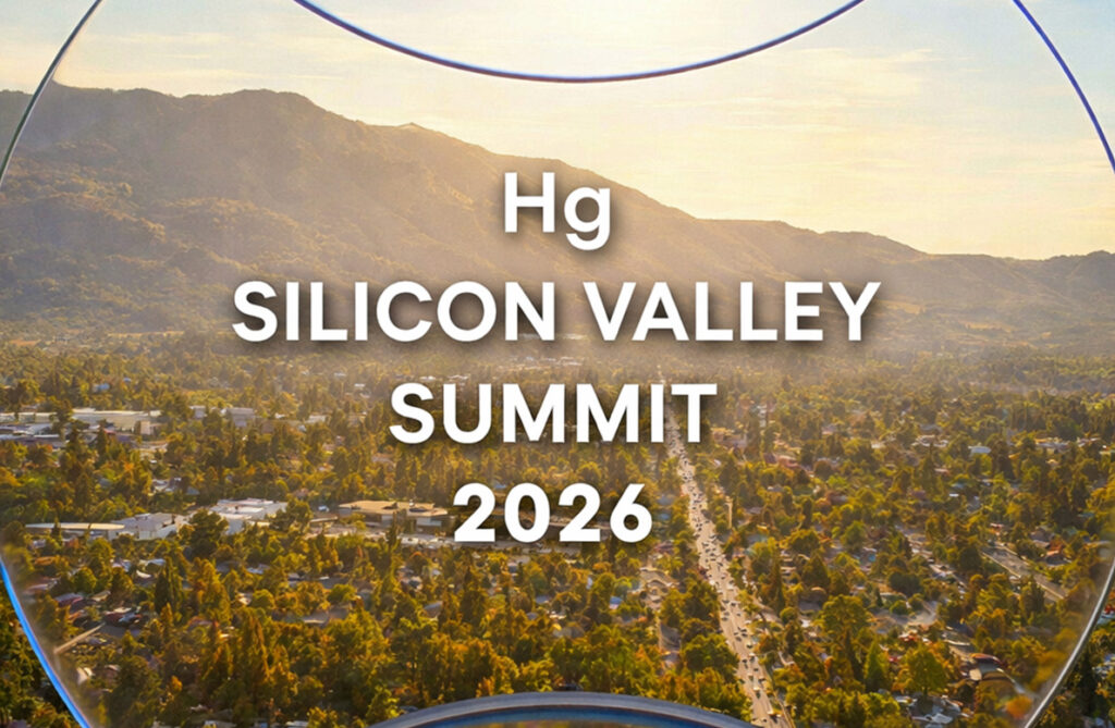 a graphic showing the title of the Hg leadership event