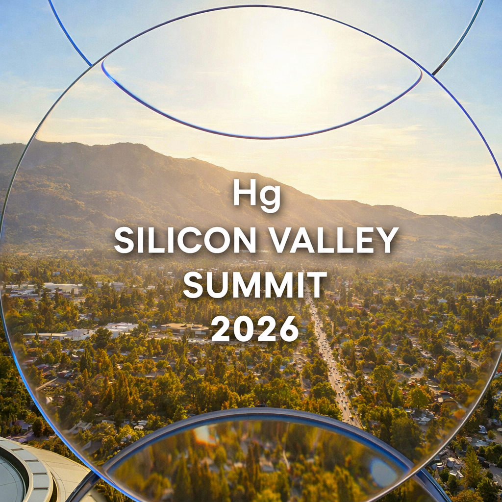 a graphic showing the title of the Hg leadership event